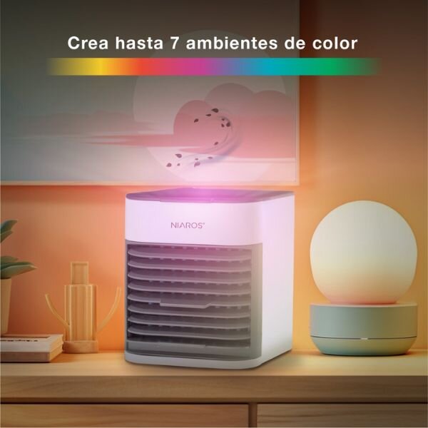Stolní ochlazovač vzduchu Beteni, RGB, USB, 5W, 3 rychlosti, 660ml, 3 roky záruka