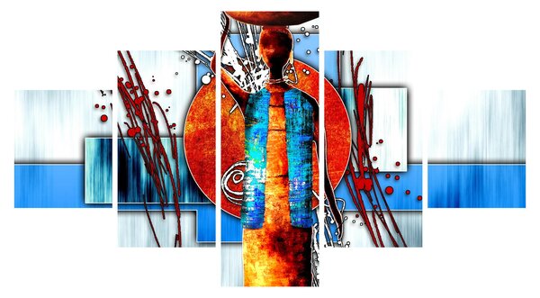 Obraz malby starověké osoby (125x70 cm)