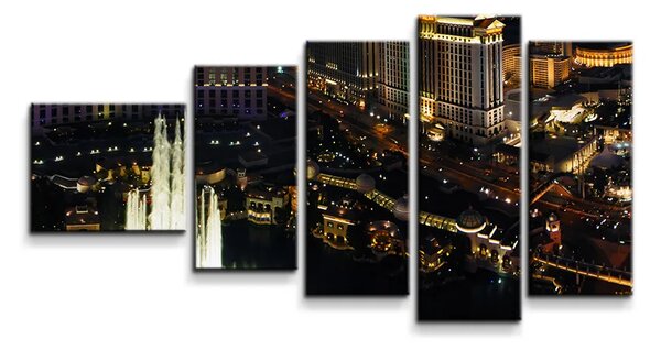 Sablio Obraz - 5-dílný Las Vegas - 100x60 cm