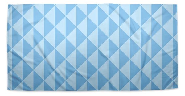 Sablio Ručník Modré obrácené pyramidy - 30x50 cm
