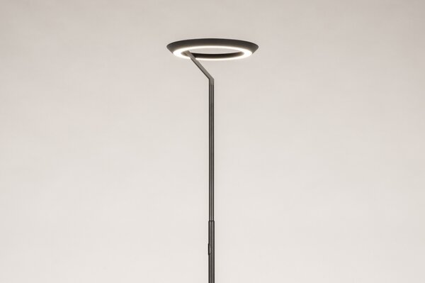 Stojací LED lampa s dotykovým stmívačem Gamma Black (LMD)