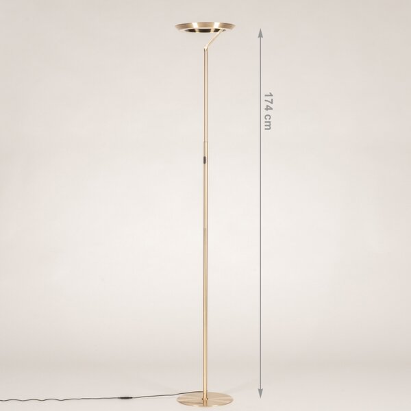 Stojací LED lampa s dotykovým stmívačem Gamma Gold (LMD)