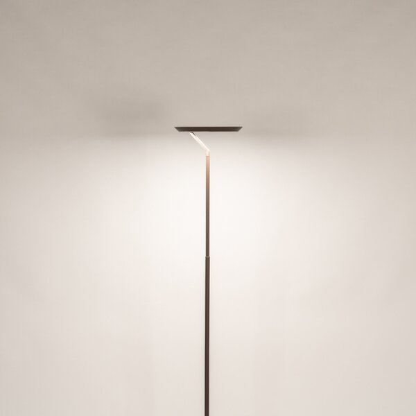 Stojací LED lampa s dotykovým stmívačem Gamma Brown (LMD)