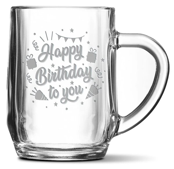 Sablio Půllitr Happy birthday to you 3: 0,5
