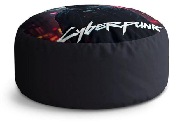Sablio Taburet Circle Cyberpunk 2077 Pohled do města: 38x48 cm