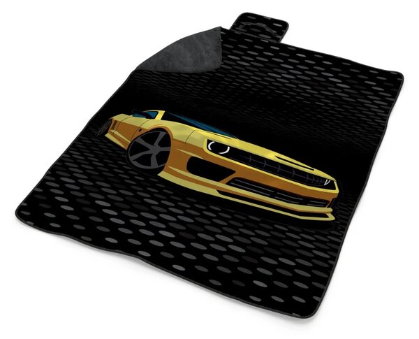 Sablio Plážová deka Chevrolet Camaro Puntíky: 200x140 cm