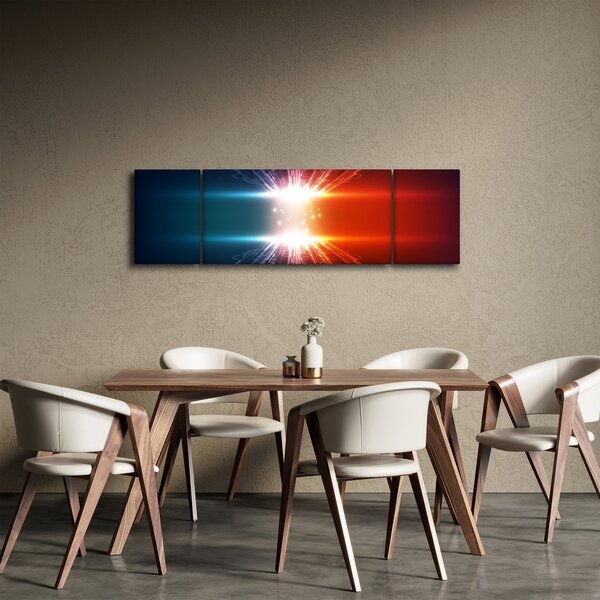 Abstraktní obraz aktivního náboje (170x50 cm)