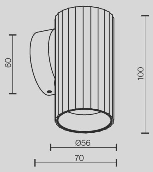 MAYTONI Nástěnné svítidlo Calipso GU10x1 10W IP 20 C106WL-01-GU10-BS