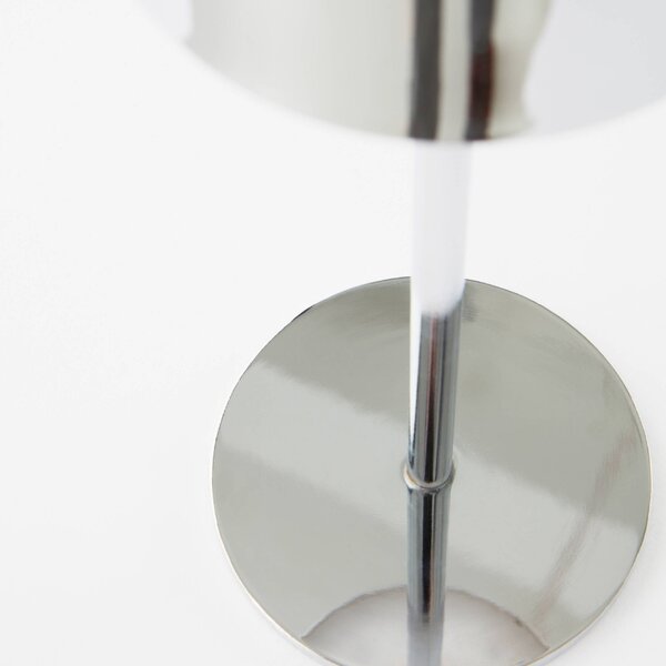 Jotex Stříbrná kovová nabíjecí stolní LED lampa ARA