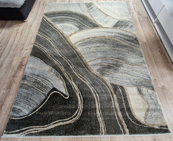 HU Šedo-béžový abstraktní koberec Rio 936A-D.grey-Beige Rozměr: 60x100 cm