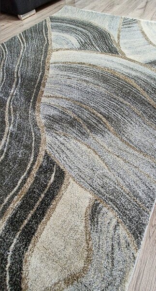HU Šedo-béžový abstraktní koberec Rio 936A-D.grey-Beige Rozměr: 60x100 cm