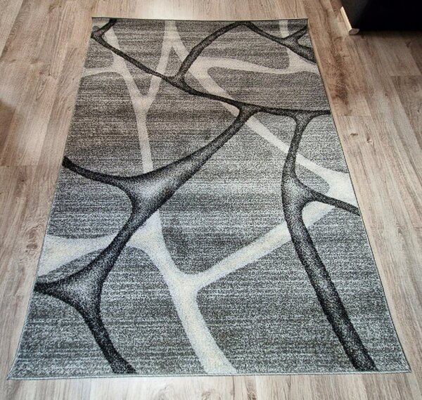 HU Šedý abstraktní koberec Rio 815A-D.grey-L.grey Rozměr: 60x100 cm