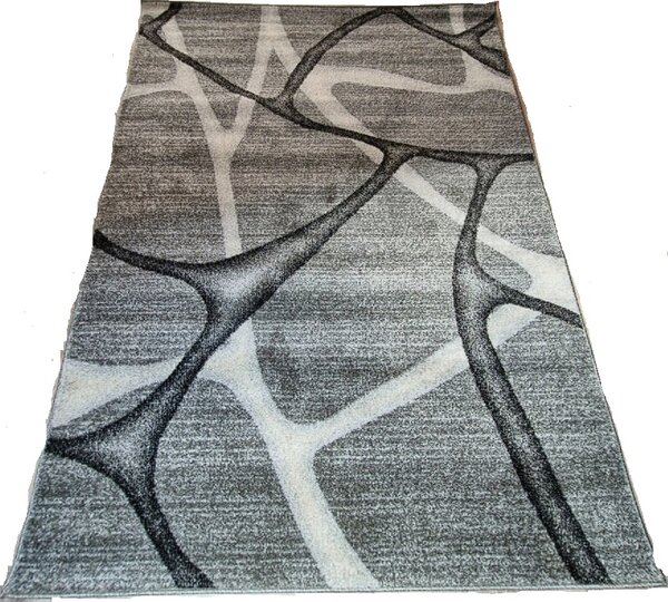 HU Šedý abstraktní koberec Rio 815A-D.grey-L.grey Rozměr: 60x100 cm