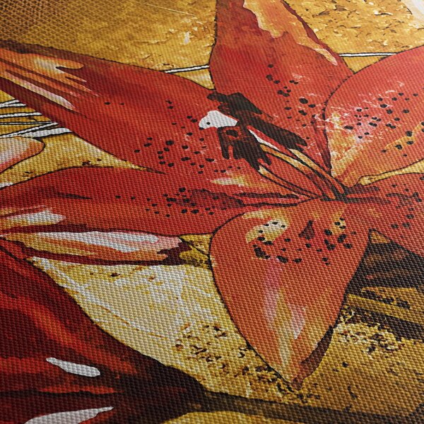 Obraz květů lilií (170x50 cm)
