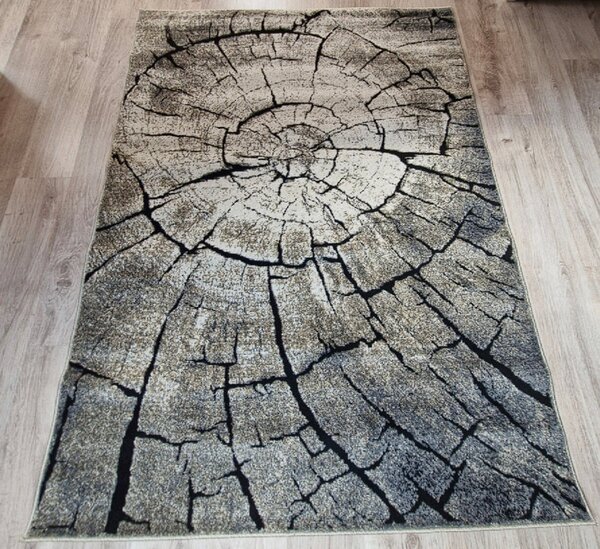 HU Hnědý přírodní koberec Loft z kmenů, obdélníkový, vzor dřeva Rozměr: 60x100 cm