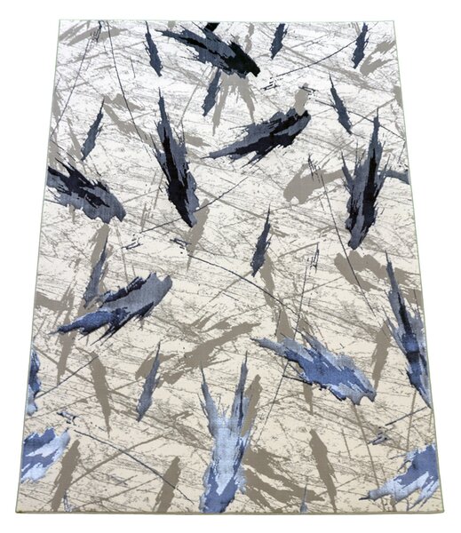 BE Koberec Allianz 6310 Navy - tmavě modrý, béžový obdélníkový Rozměr: 60x100 cm