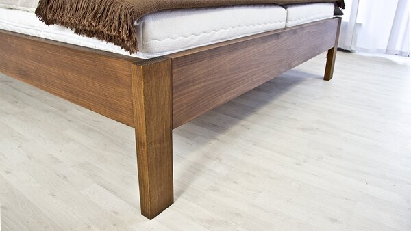 Postel GABRIELA Buk 180x200 - Dřevěná postel z masivu, bukové dvoulůžko o šíři masivu 4 cm