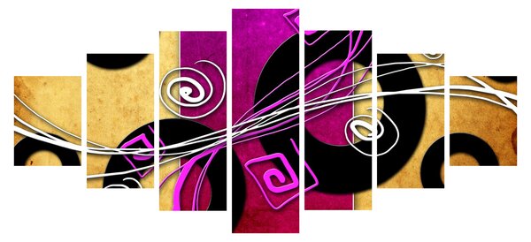 Obraz abstrakce (210x100 cm)