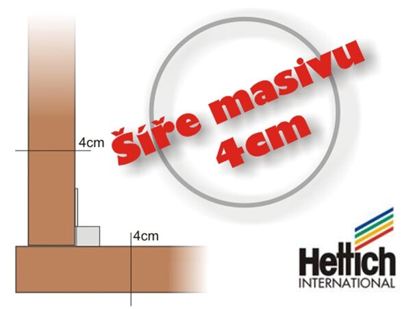 Postel GABRIELA Buk 180x200 - Dřevěná postel z masivu, bukové dvoulůžko o šíři masivu 4 cm