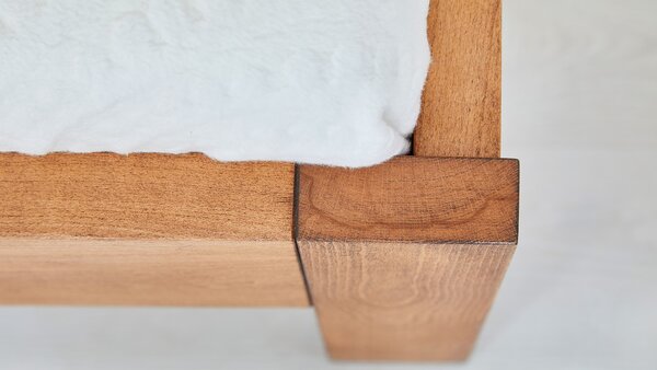 Postel GABRIELA Buk 180x200 - Dřevěná postel z masivu, bukové dvoulůžko o šíři masivu 4 cm