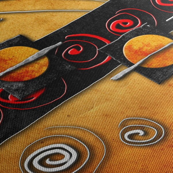Obraz abstrakce - Planety (170x50 cm)