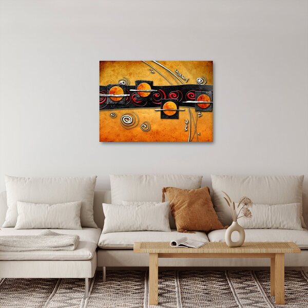 Obraz abstrakce - Planety (70x50 cm)
