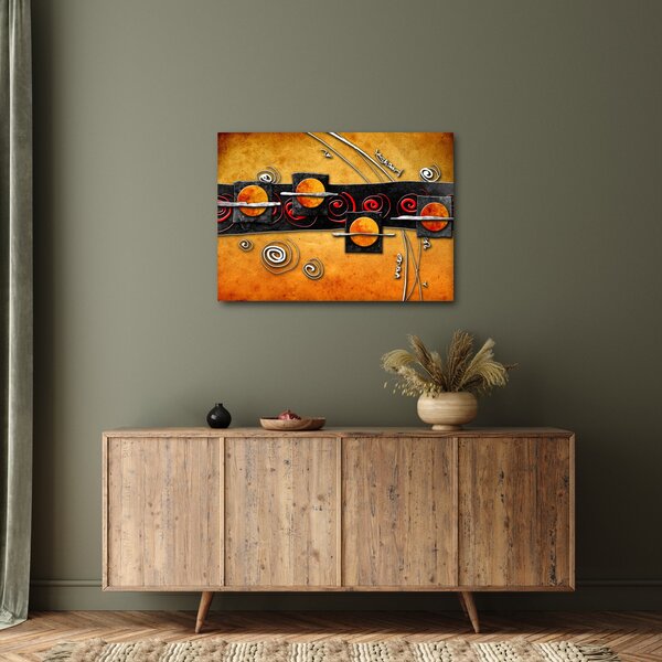 Obraz abstrakce - Planety (70x50 cm)