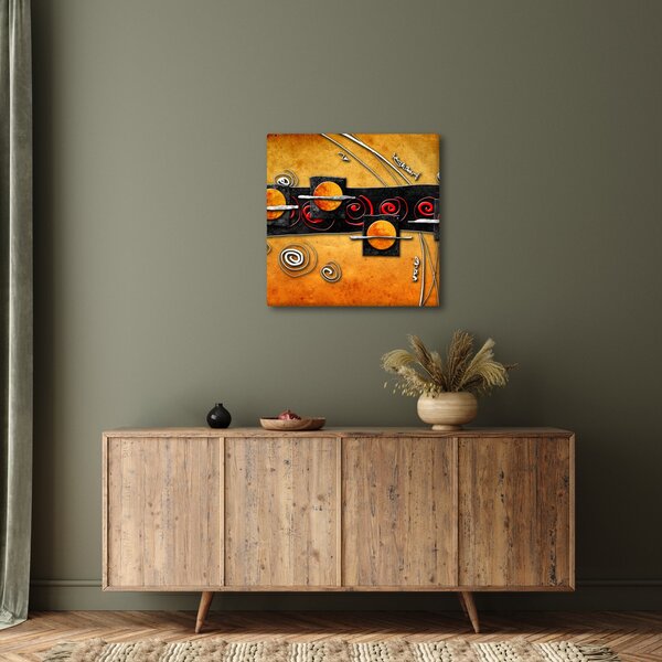 Obraz abstrakce - Planety (30x30 cm)