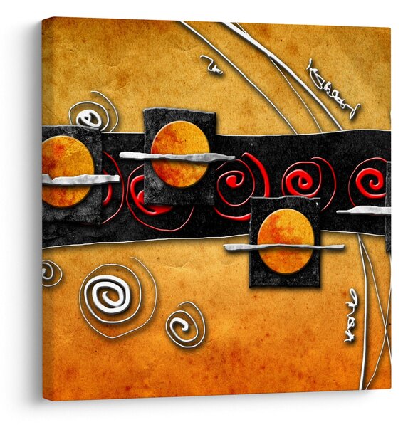 Obraz abstrakce - Planety (30x30 cm)