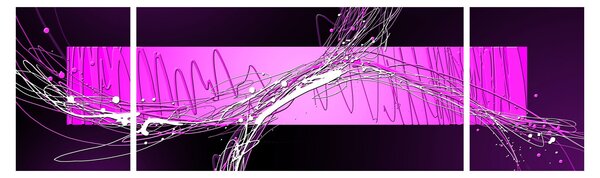 Abstraktní obraz (170x50 cm)