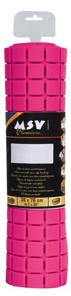 MSV protiskluzová podložka do sprchy QUADRO Premium, růžová, SBA kaučuk, 54 x 54 cm
