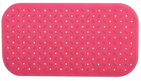 MSV protiskluzová podložka do vany CLASS Premium, růžová, SBS kaučuk, 36 x 76 cm
