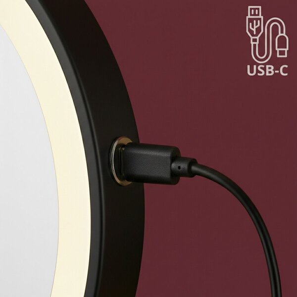 Zrcadlo LED Glow Black