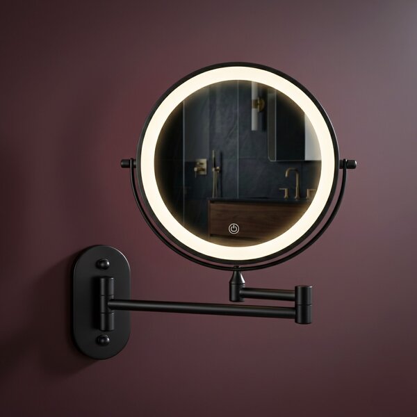 Zrcadlo LED Glow Black
