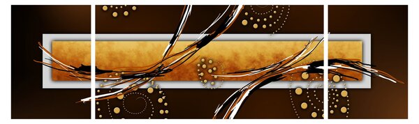 Obraz abstrakce - Motýli (170x50 cm)