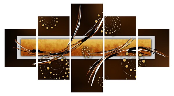 Obraz abstrakce - Motýli (125x70 cm)