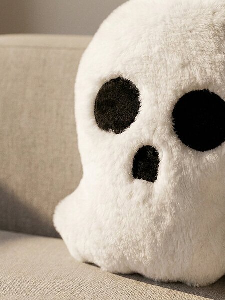 Sinsay - Halloweenský dekorativní polštář ve tvaru ducha - bílá