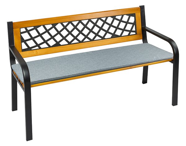 BELLATEX Sedák na lavici hladký Šedá 40x120 cm