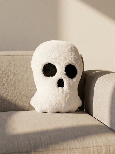Sinsay - Halloweenský dekorativní polštář ve tvaru ducha - bílá