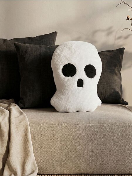 Sinsay - Halloweenský dekorativní polštář ve tvaru ducha - bílá