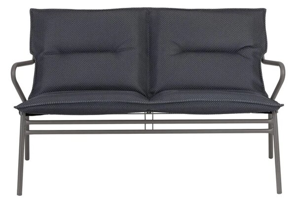 Nízká polstrovaná lavice VENCE BeComfort šedá Dark Grey
