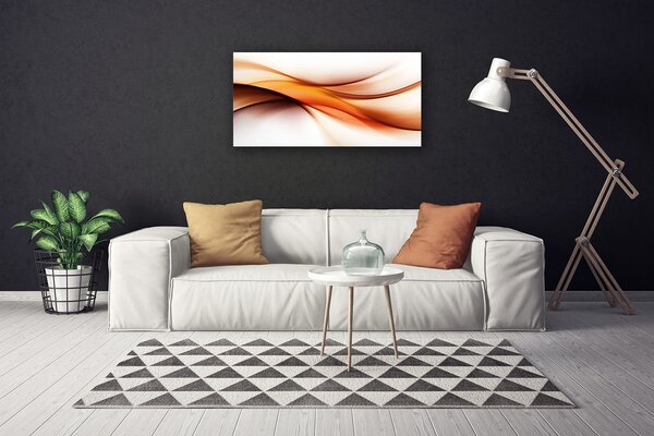 Obraz na plátně Abstrakce Umění Vlny 140x70 cm