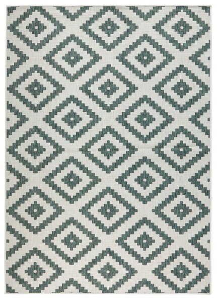 NORTHRUGS - Hanse Home koberce Kusový koberec Twin-Wendeteppiche 103131 grün creme – na ven i na doma 80x250