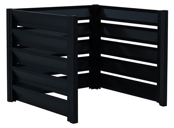 Kompostér Trestles KOMP přístavek 1100x1100x970 mm, 1140 l, černý KOMP1-9005-P