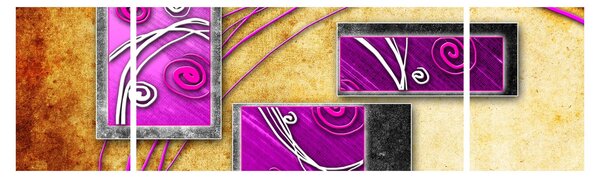 Obraz abstrakce (170x50 cm)