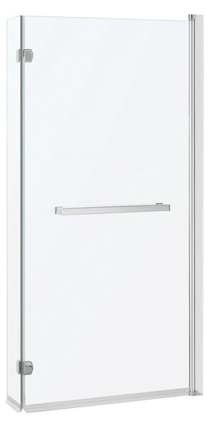 Novoterm Dvoudílná vanová zástěna NV-Cristal 21 82x150, chrom/transparent
