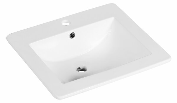 Novoterm Zápustné keramické umyvadlo NV-KR-530, bílé