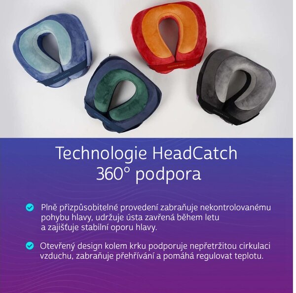 Cabeau Evolution Earth Deluxe Terra cestovní polštář - modrá/zelená