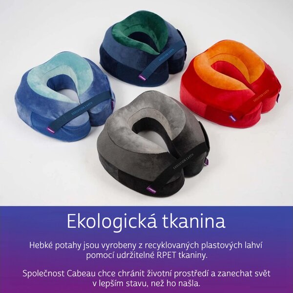 Cabeau Evolution Earth Deluxe Terra cestovní polštář - modrá/zelená