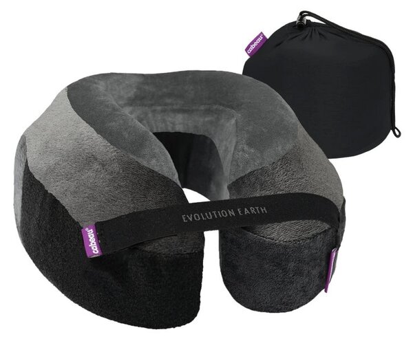 Cabeau Evolution Earth Deluxe Wind cestovní polštář - tmavě/světle šedý